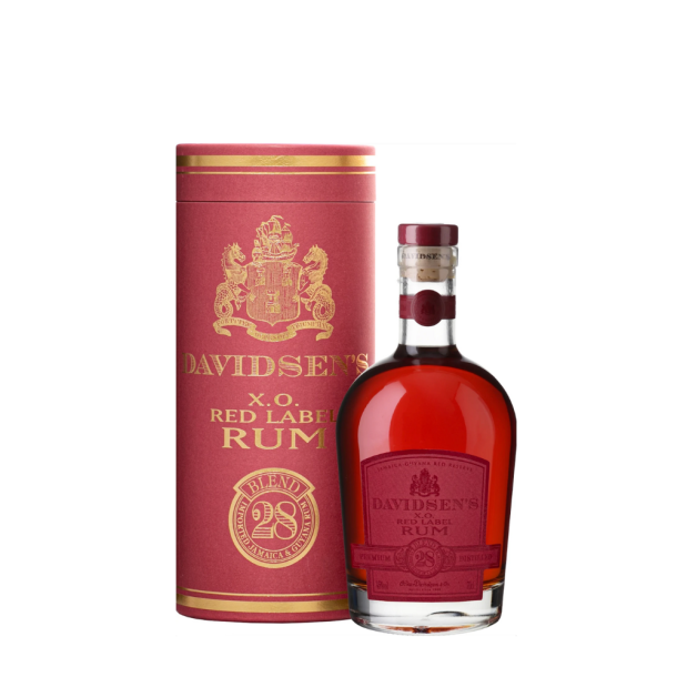 DAVIDSEN'S X.O. RED LABEL RUM, BLEND 28