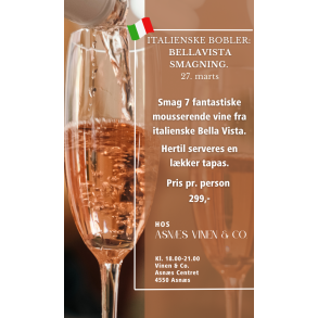 Billet 27. marts - Italienske Bobler & Tapas
