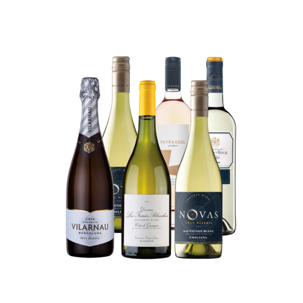 Smagekasse - kologisk - hvid, ros og cava